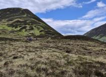 Biking through Scottish Highlands